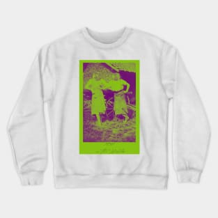 Wild Break (green & purple) Crewneck Sweatshirt